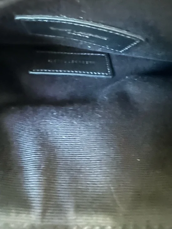 Saint Laurent Cream Quilted Leather Zip Pouch with YSL Logo - Picture 5 of 5